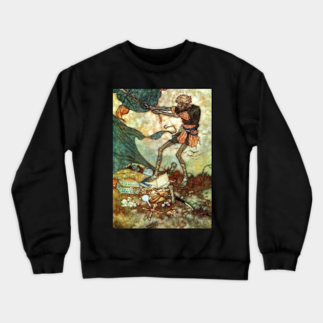 The Dark Ferrash - Edmund Dulac Crewneck Sweatshirt by forgottenbeauty